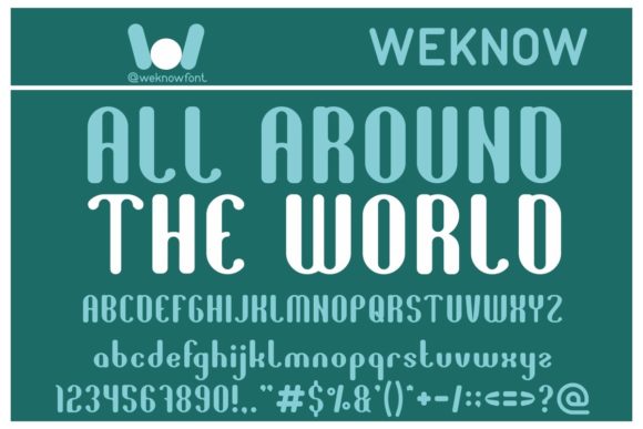 All Around the World Font Review for Campaign Design