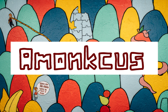 Amonkcus: A Quirky Display Font for Creative Branding
