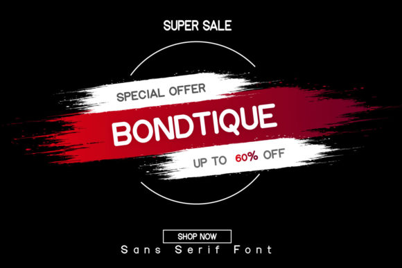 Bondtique: A Youthful Display Font for Web Design