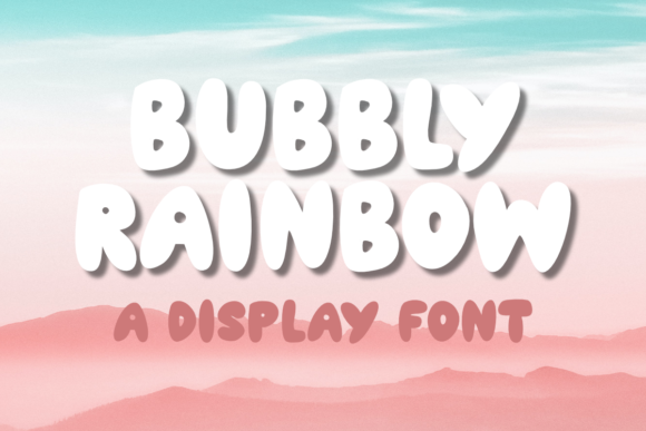 Bubbly Rainbow Font for Eye-Catching Campaigns