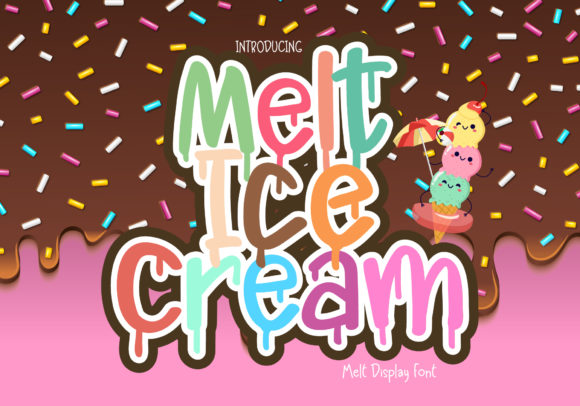 Designing with Melt Ice Cream Font for Campaign Clarity