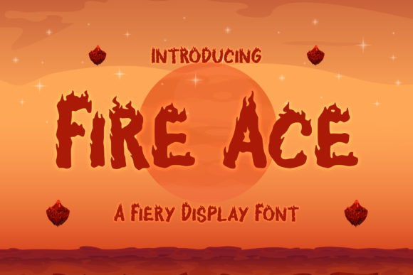 Fire Ace: A Fiery Display Font for Bold Digital Designs