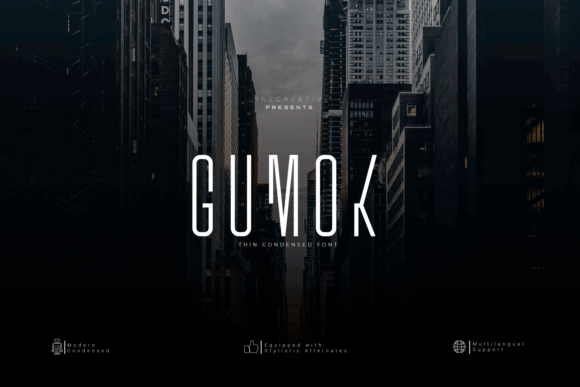 Gumok: A Modern Display Font for Web Design