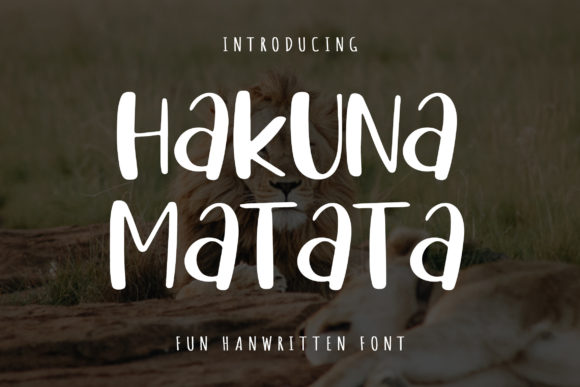 Hakuna Matata Font for Modern Branding Projects