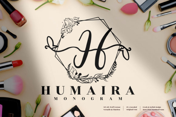 Humaira Monogram: A Luxurious Display Font for Branding Projects