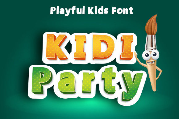 Kidi Party: A Playful Font for Editorial Creativity