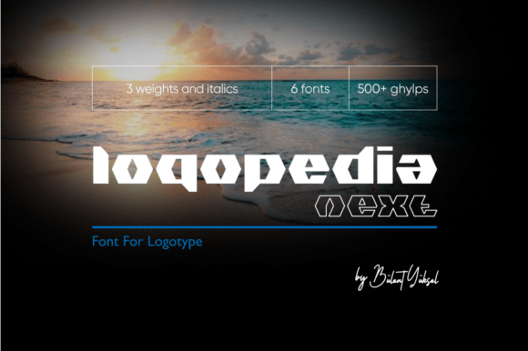 Logopedia Next: A Geometric Font for Bold Campaign Designs