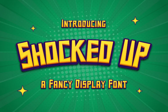 Shocked Up: A Playful Display Font for Digital Branding