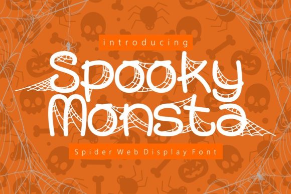 Spooky Monsta: A Playful Display Font for Digital Creativity