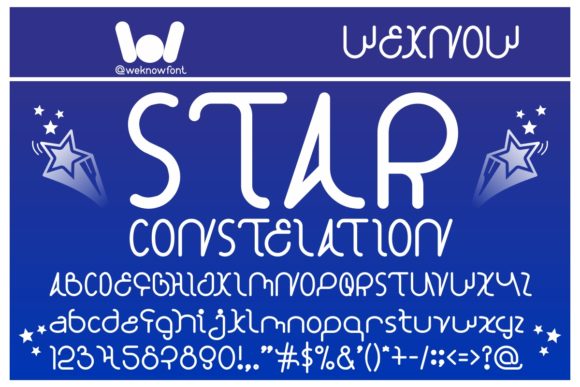 Star Constellation Font Review for Editorial Design