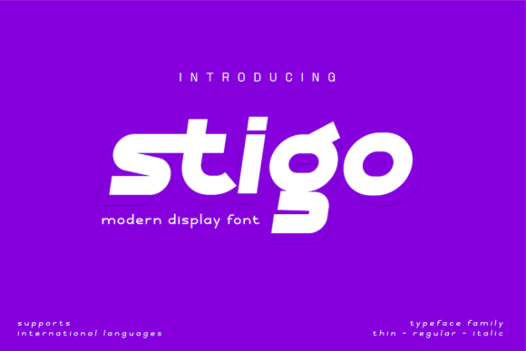 Stigo Font for Editorial Design and Content Creation