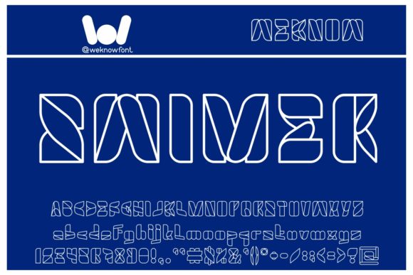 Swimer: A Geometric Font for Bold Branding