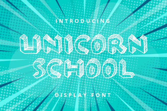 Unicorn School Font for Handmade and Commercial Projects