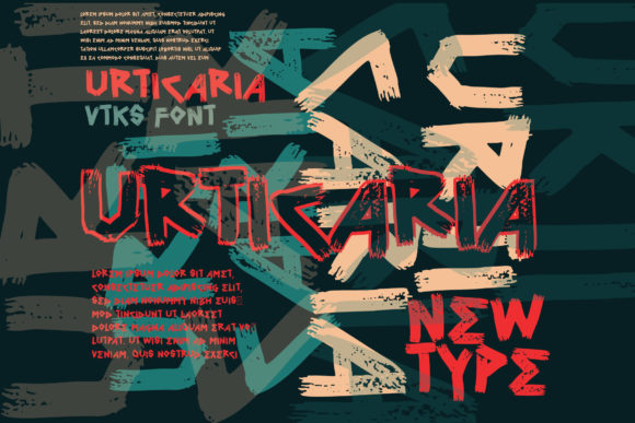 Urticaria: A Cool Display Font for Web Design