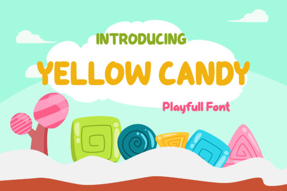 Yellow Candy: A Playful Display Font for Editorial Design